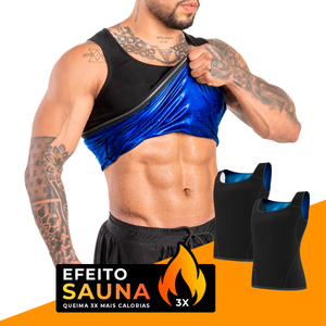 Camiseta Regata de Efeito Sauna Fitness - Masculina