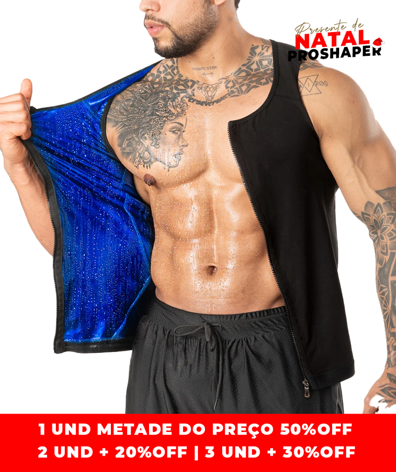 Colete Ziper Efeito Sauna Original Proshaper